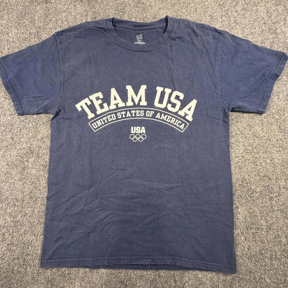Team‎ USA United States of America Navy Blue T-Shirt Medium #1018